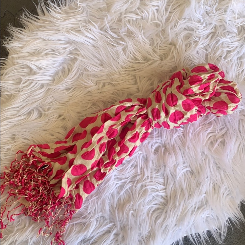 Polka dot scarf